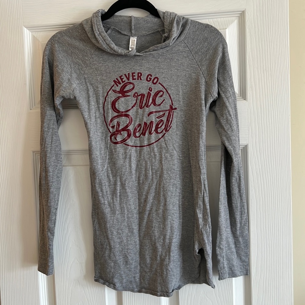 Eric Benet Long Sleeve Tee Shirt Hoodie Size S.